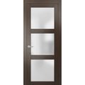 Sartodoors French Interior Door, 32" x 80", Chocolate LUCIA2552ID-CA-32